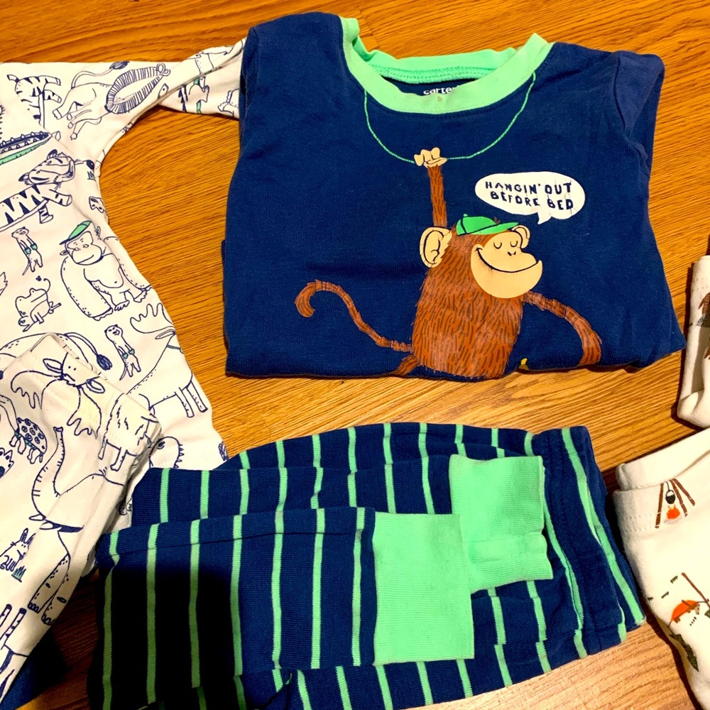 Carters PJs size 18mo- 3 sets